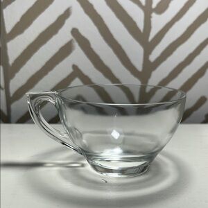 Vintage Clear Glass Teacup